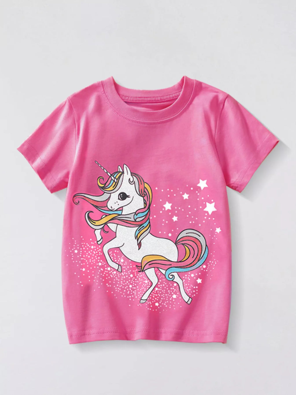 Children's Unicorn Graphic Short Sleeve T-Shirt