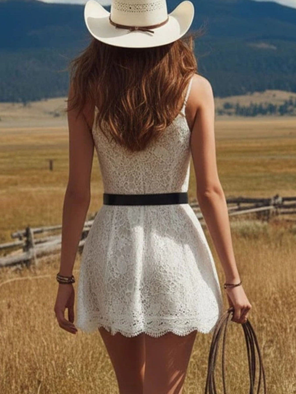 Lace Button Up Mini Dress