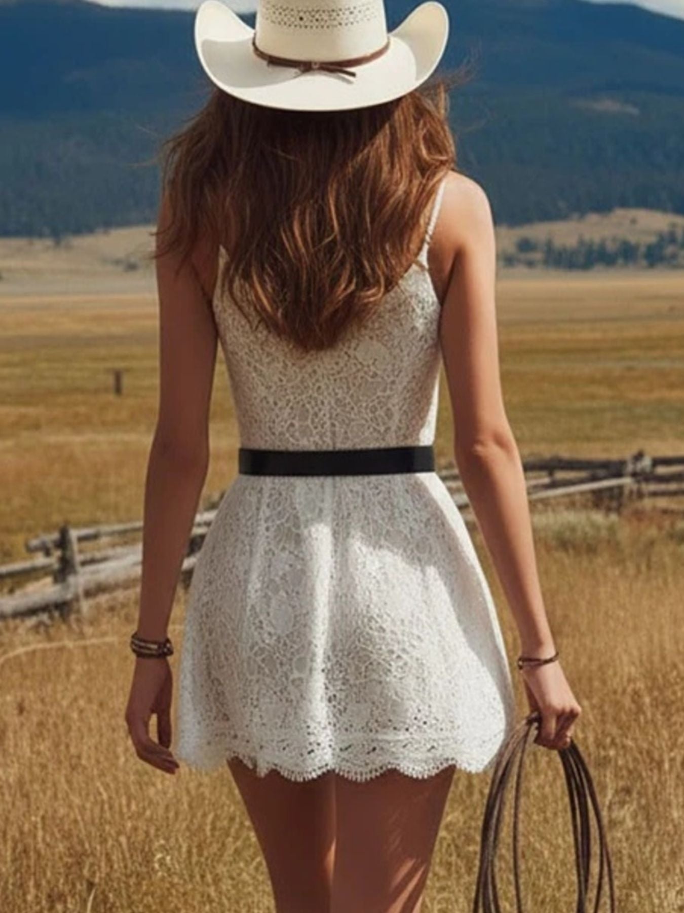 Lace Button Up Mini Dress