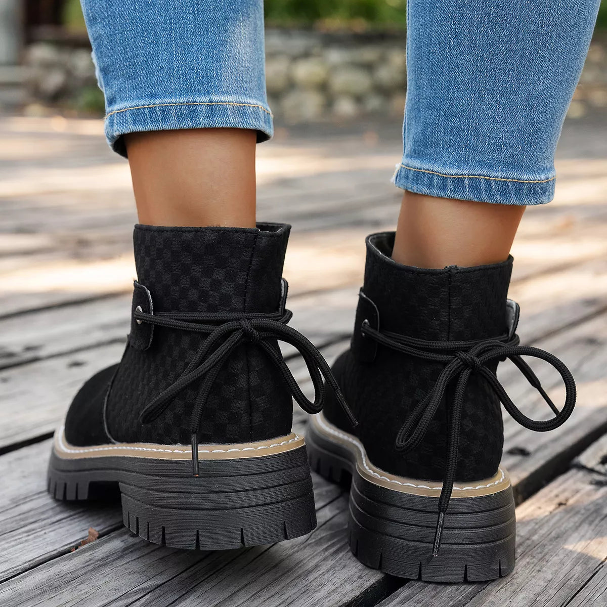 Block Heel Ankle Boots