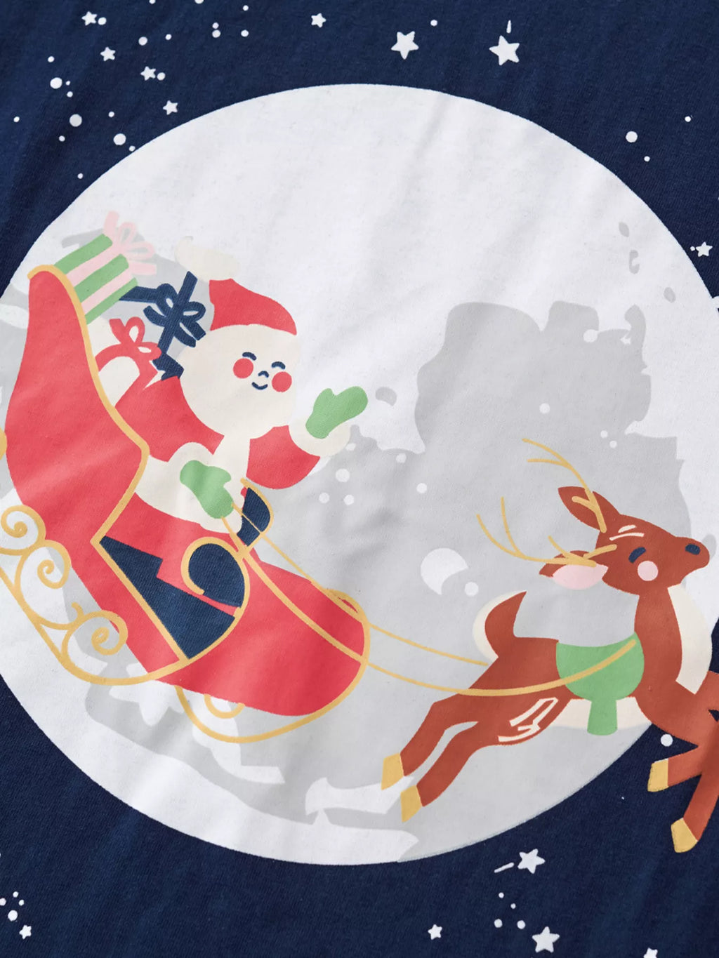 Children's Santa Sleigh Graphic Long Sleeve T-Shirt