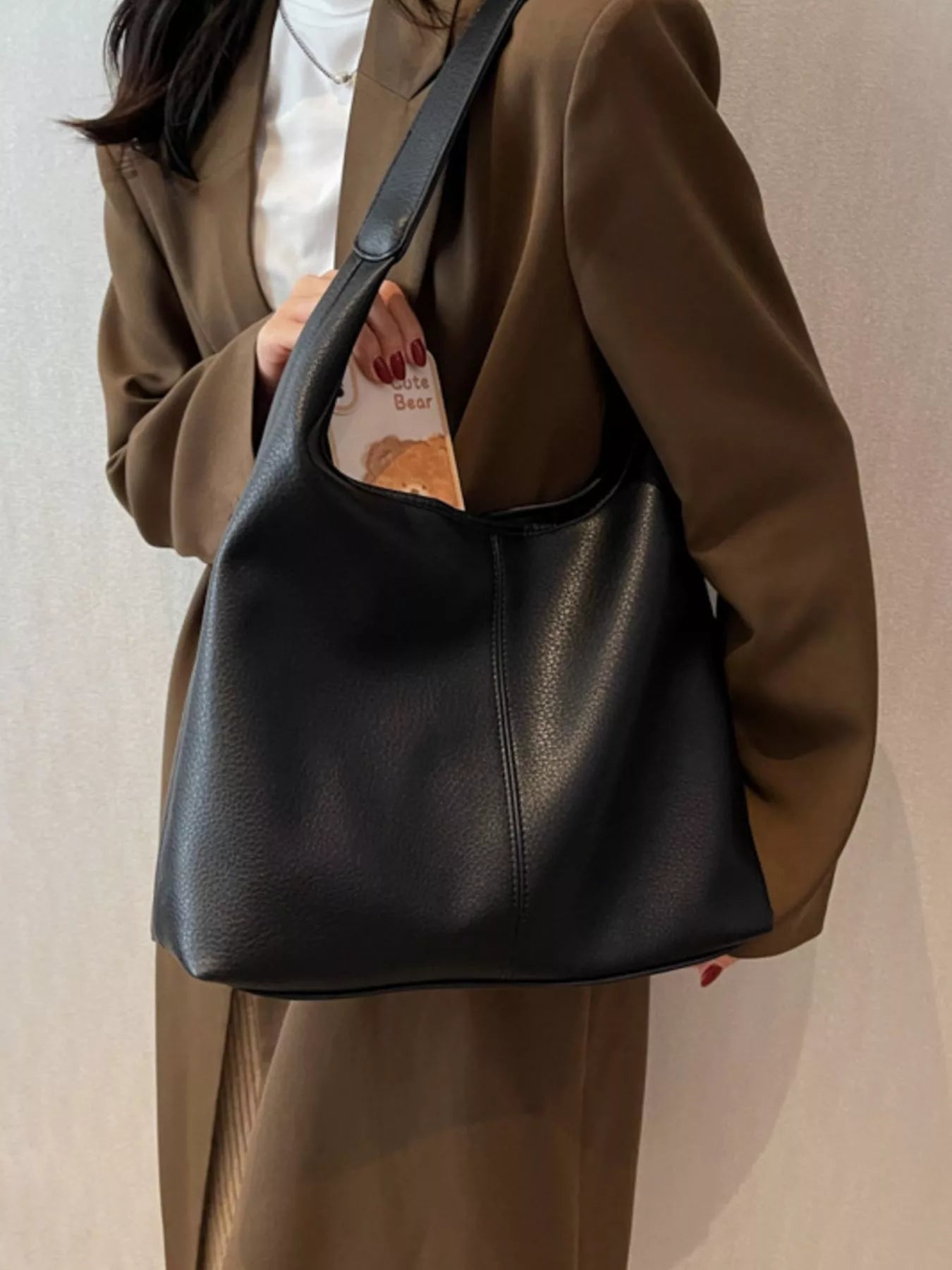 PU Leather Shoulder Bag