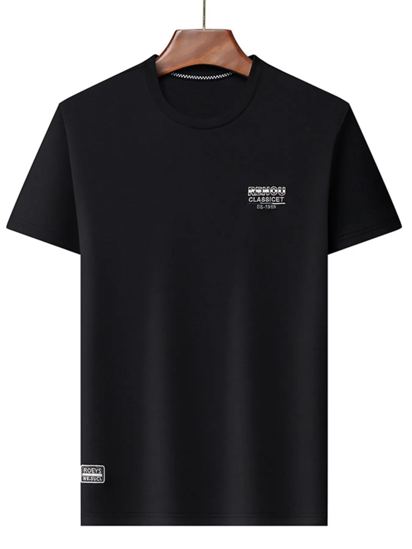 Men's Plus Size Round Neck Breathable Short Sleeve T-Shirt