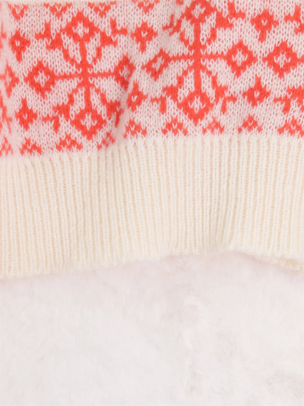 Contrast Ribbed hem Long Sleeve Sweater