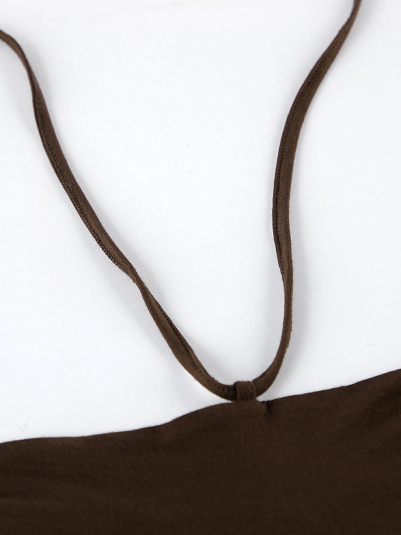 Halter Neck Split Longline Cami