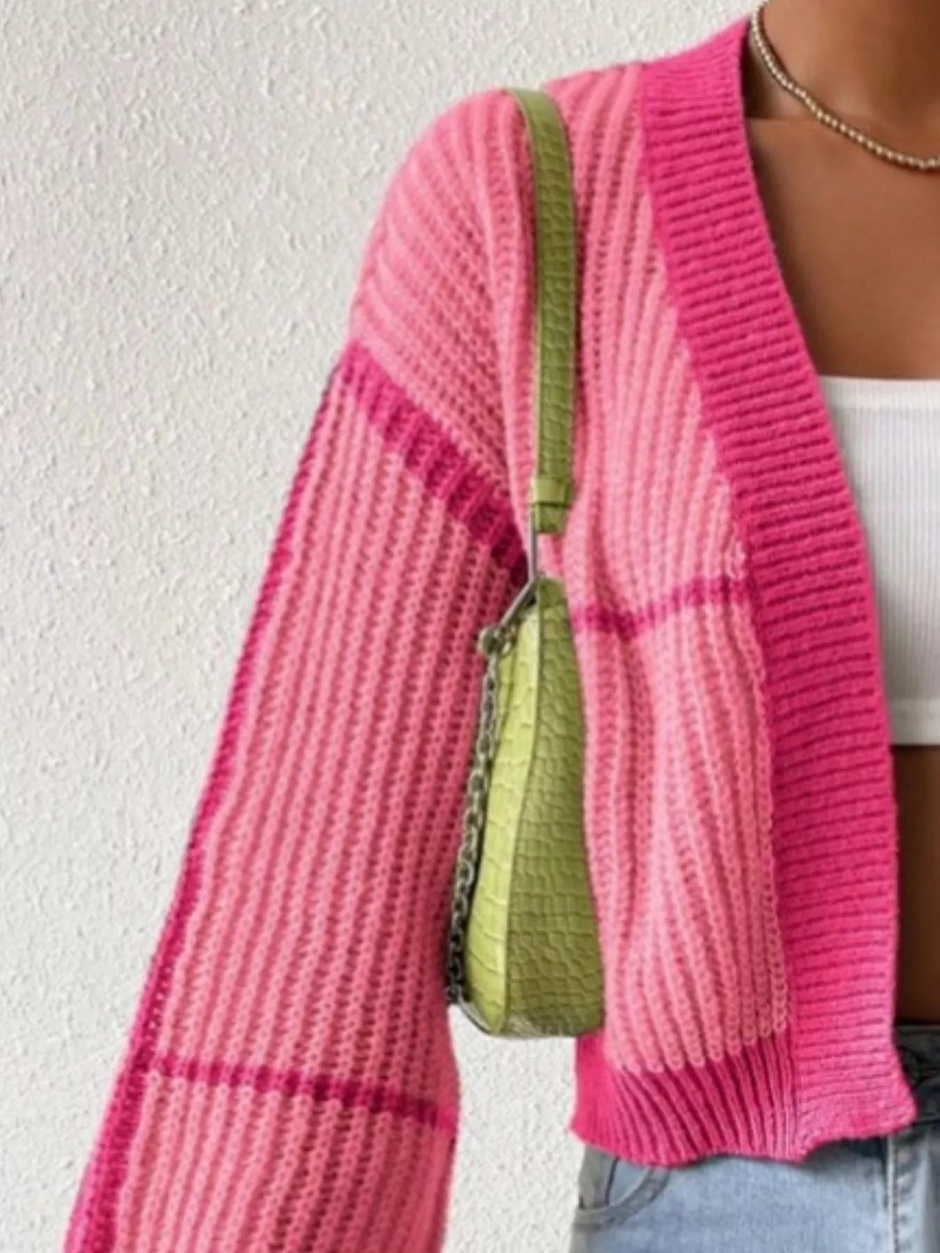 Open Front Long Sleeve Cardigan