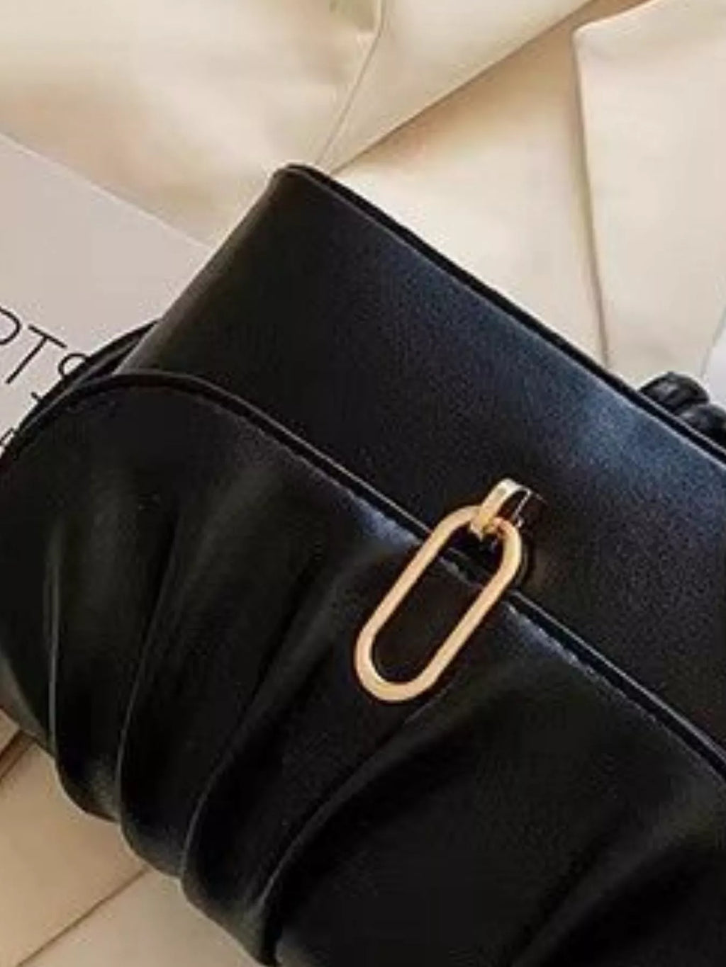 Ruched Detail Shoulder Bag