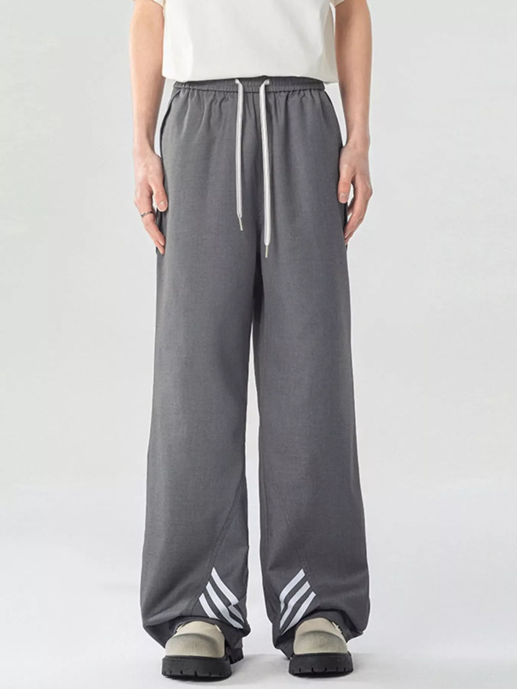 Men's Full Size Wide Leg Pants Plus Size