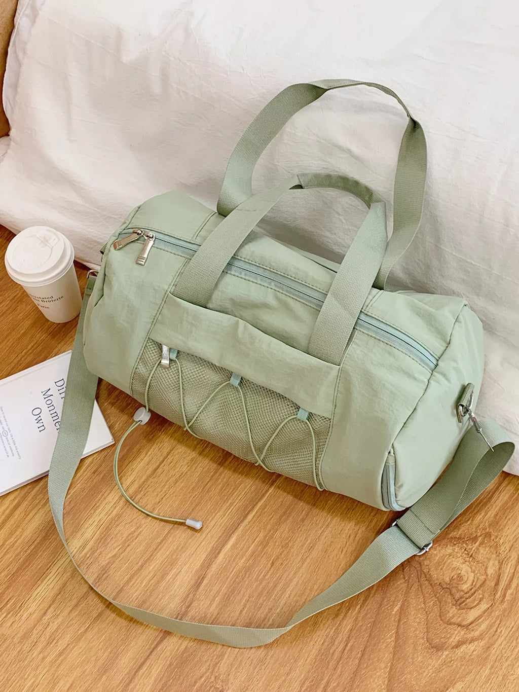 Duffel Bag with Mesh Pocket