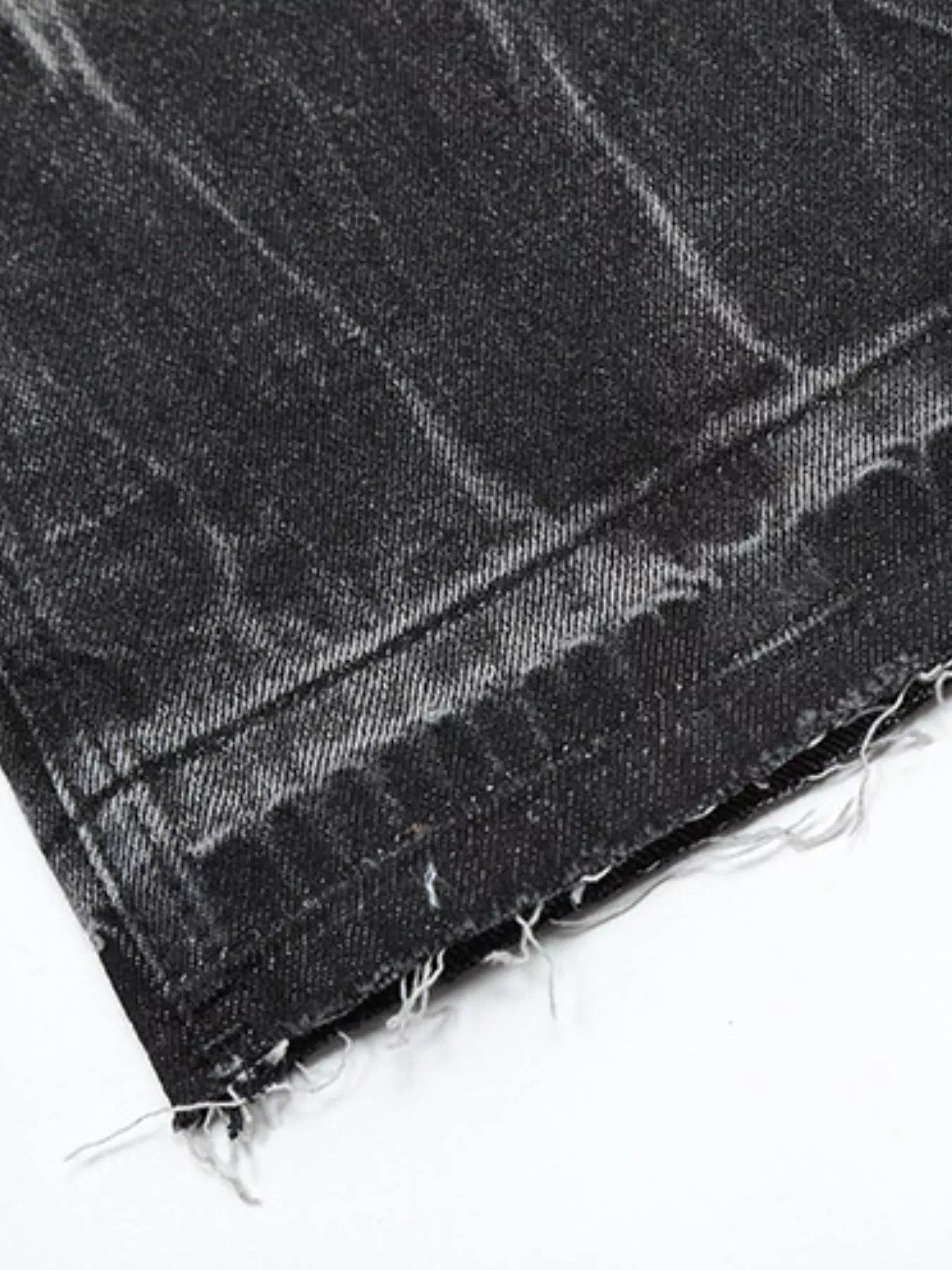 Men's Washed Wide Leg Jeans