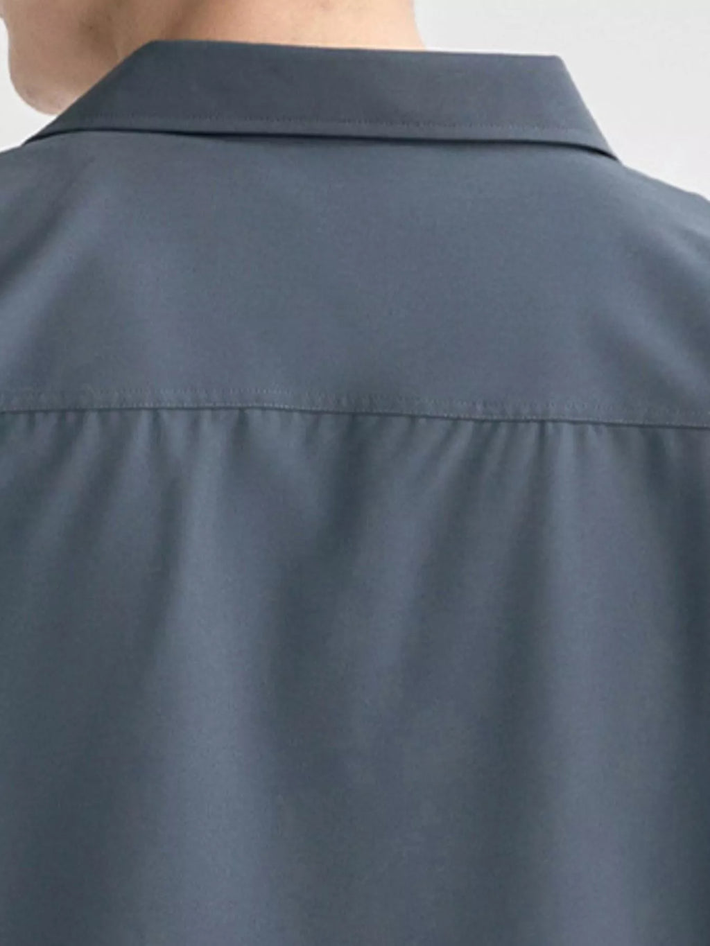 Men's Plus Size Solid Color Casual Short Sleeve Shirt
