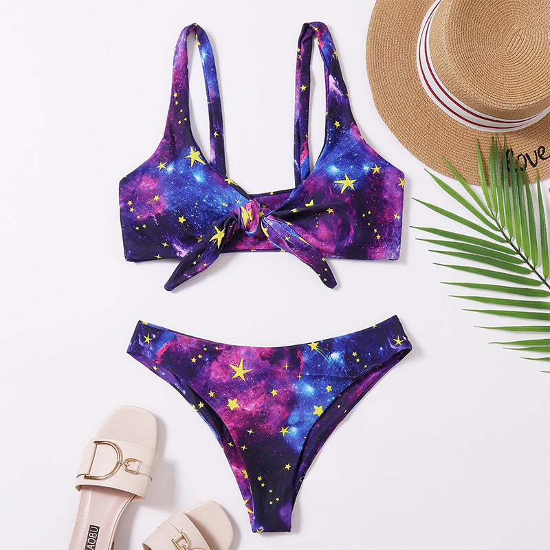 Bikini Set Women Push-Up Backless Two-Piece Swimwear Swimwear
