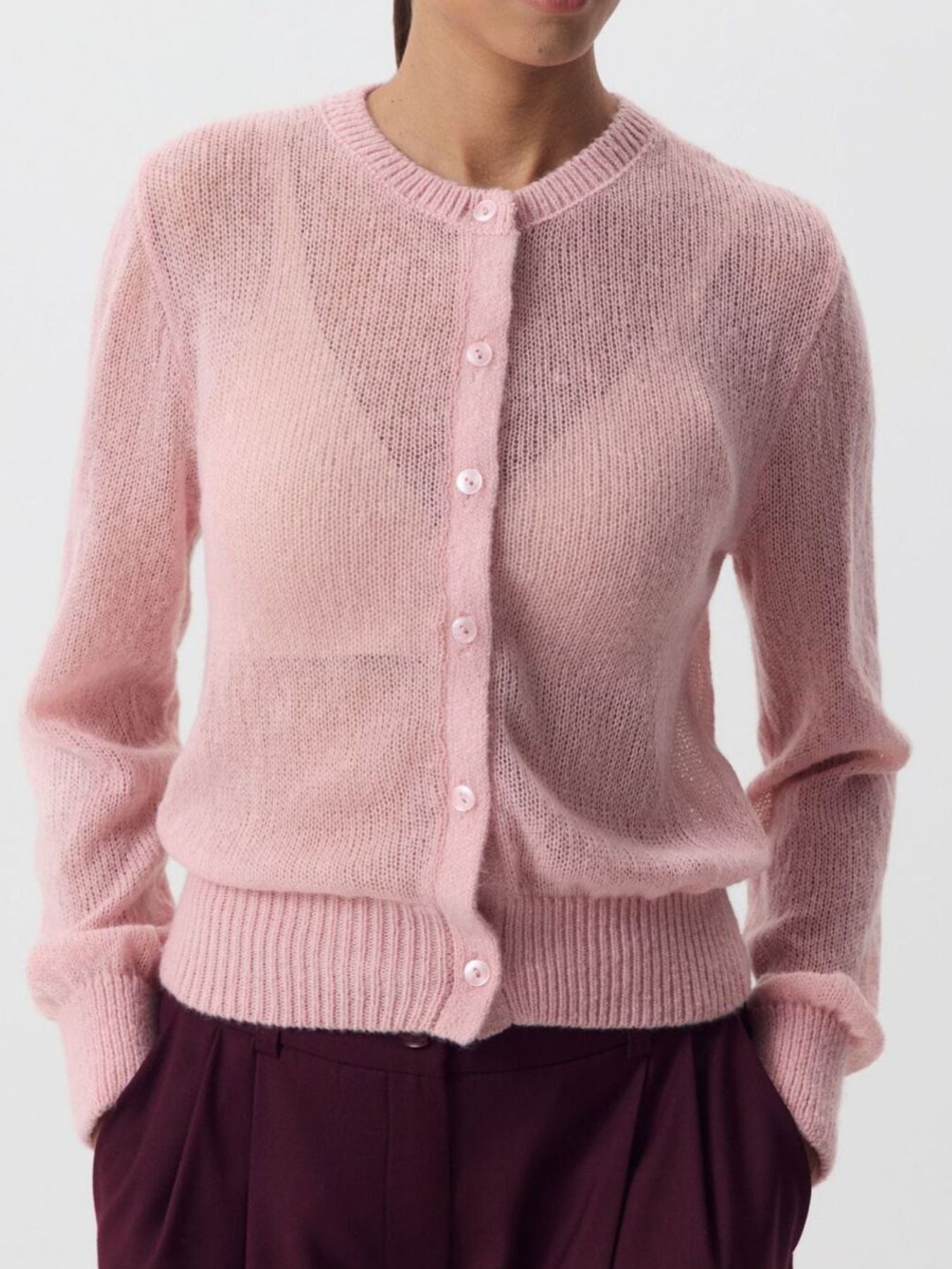 Button Up Long Sleeve Cardigan