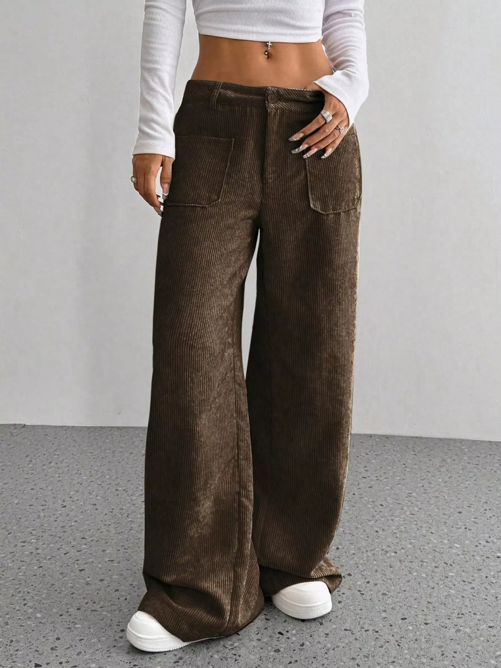 Corduroy Wide Leg Pants