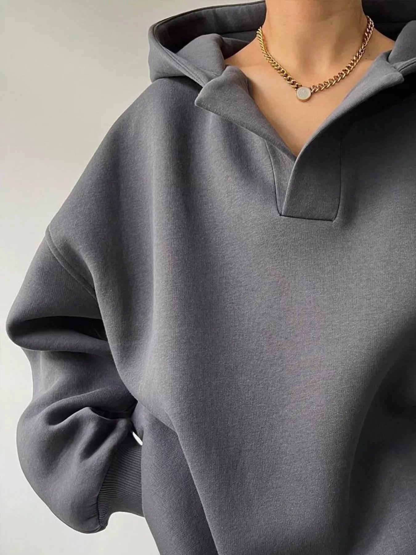 Dropped Shoulder Long Sleeve Sweatshirt