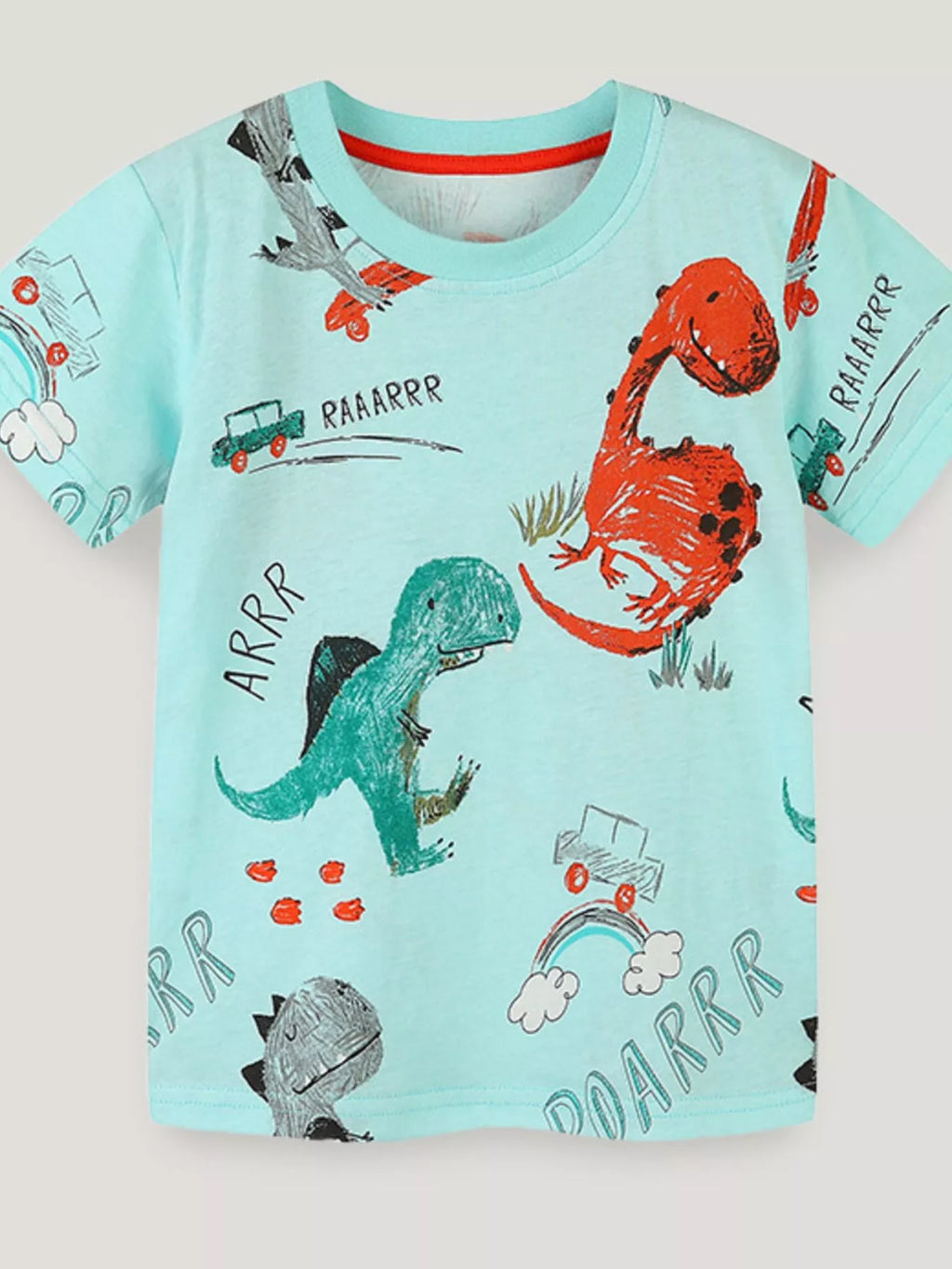 Children's Dinosaur Print Short Sleeve T-Shirt