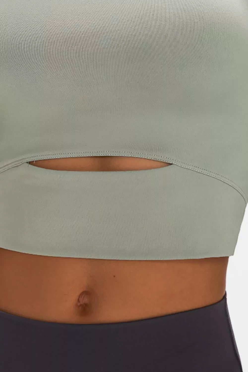 Millennia Long Sleeve Cropped Top With Sports Strap