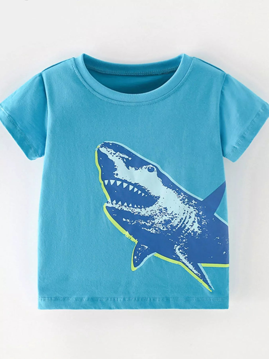 Children's Cool Shark Graphic Short Sleeve T-Shirt