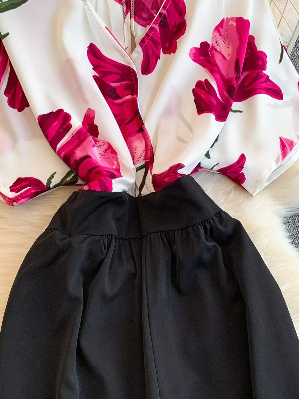 Printed Wide Leg Jumpsuit