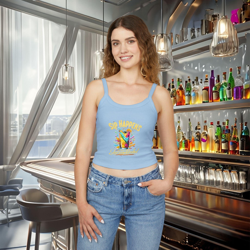 Playful & Stylish Womens Spaghetti Strap Tank Top