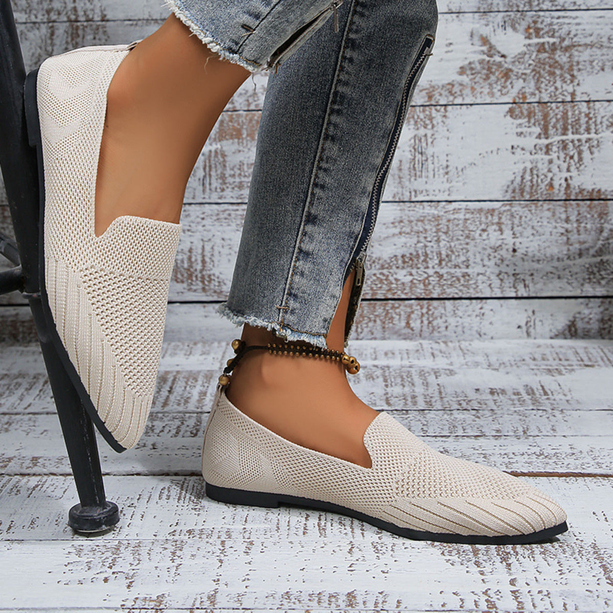 Point Toe Slip-Ons