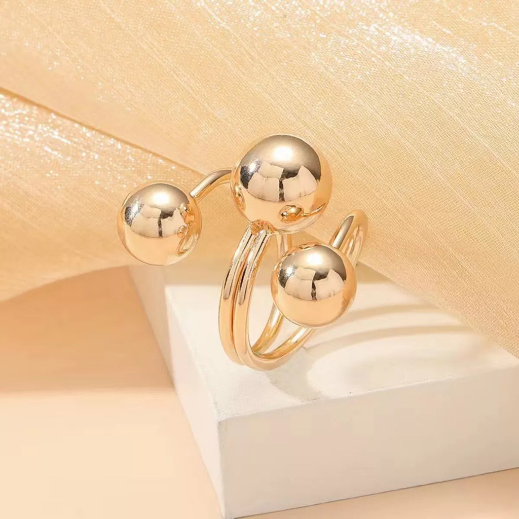Multi Layered Ball Ring