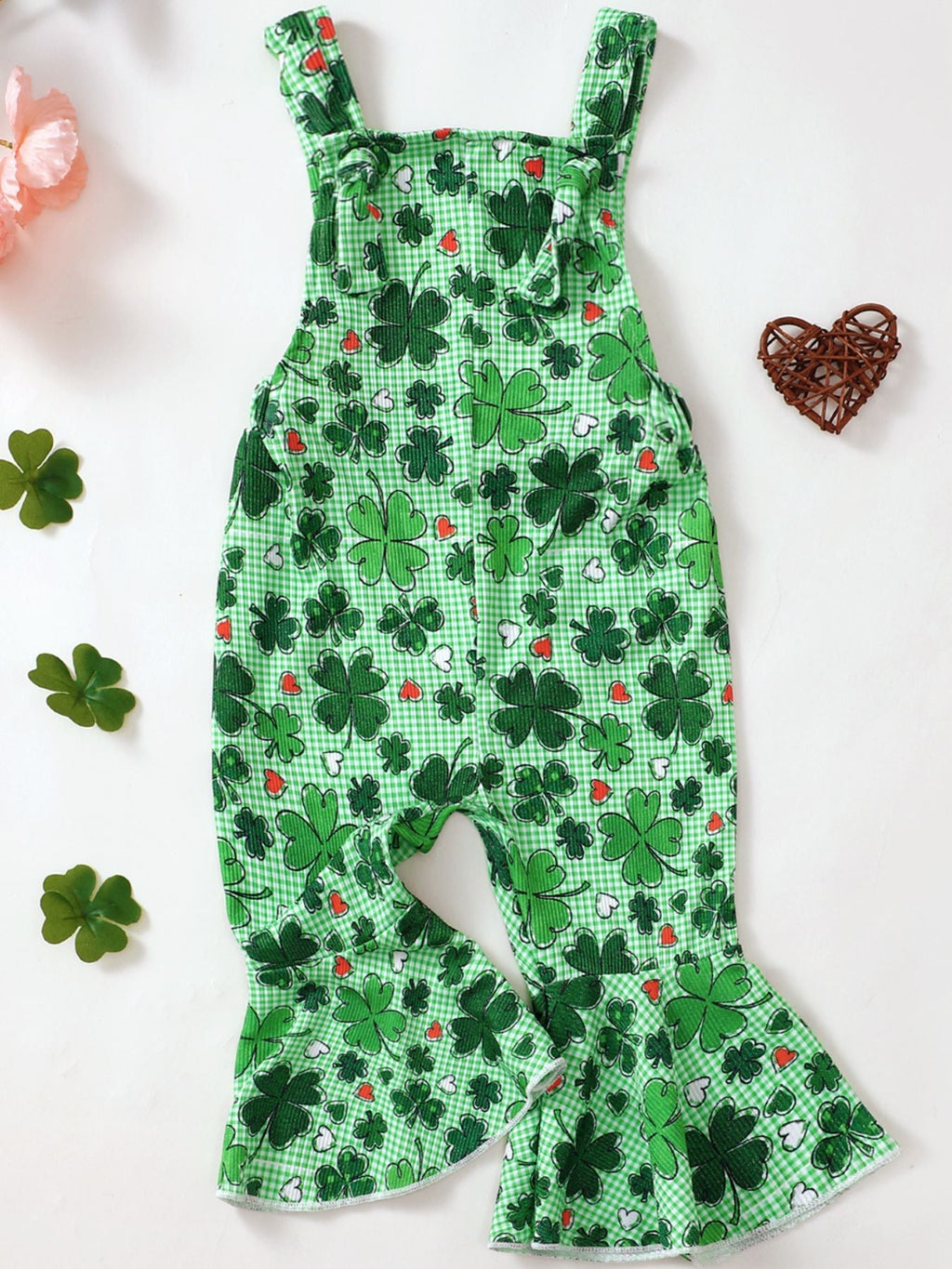 Children's Printed Flare Overalls