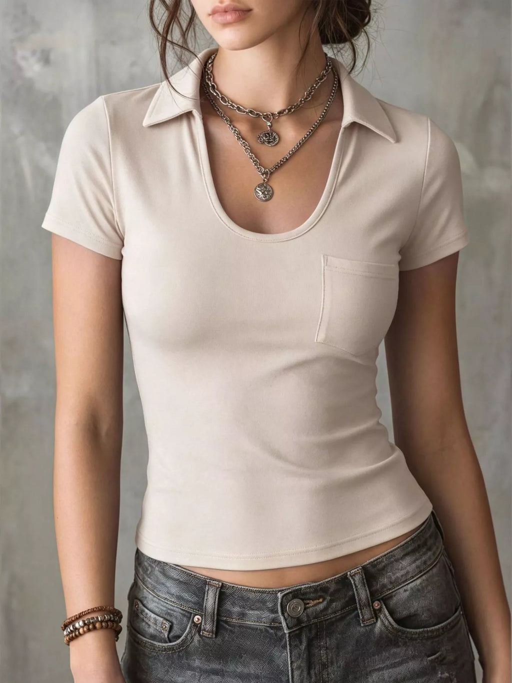 Casual Short Sleeve Slim Fit T-Shirt