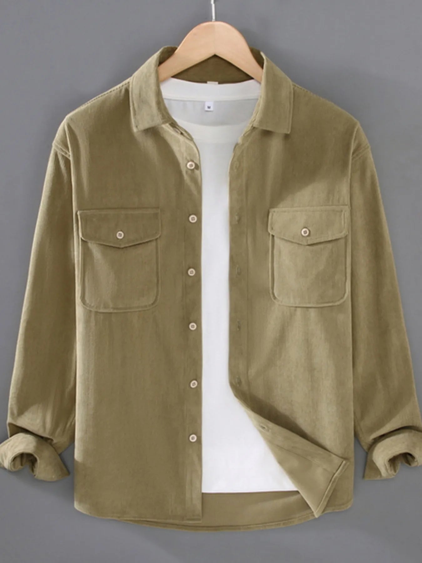 Men's Plus Size Button Down Collared Neck Shirt