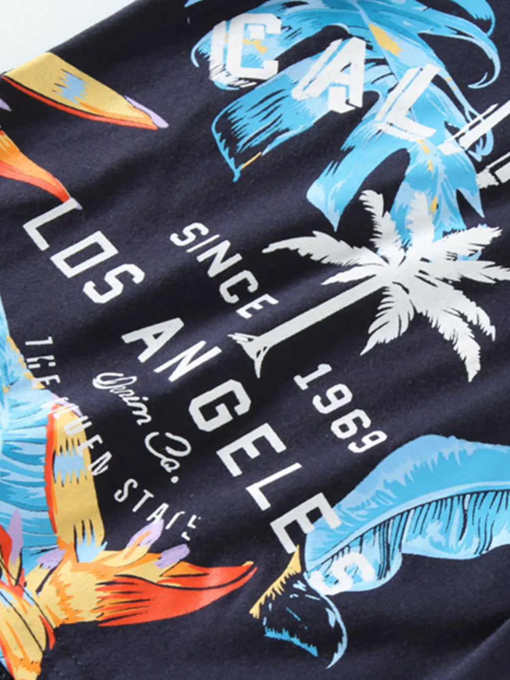 Children's California Print Tee and Shorts Outfit Set