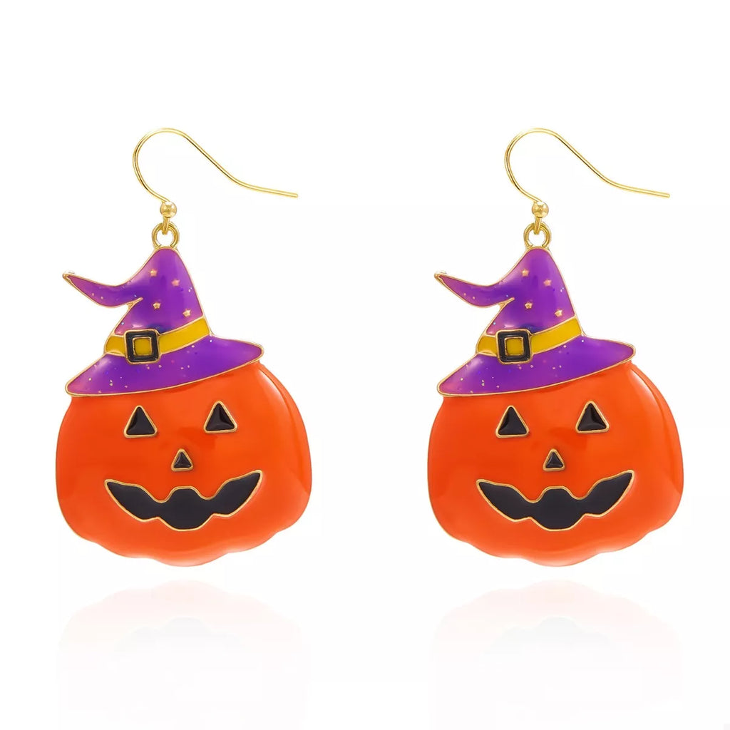 Halloween Pumpkin Dangle Earrings