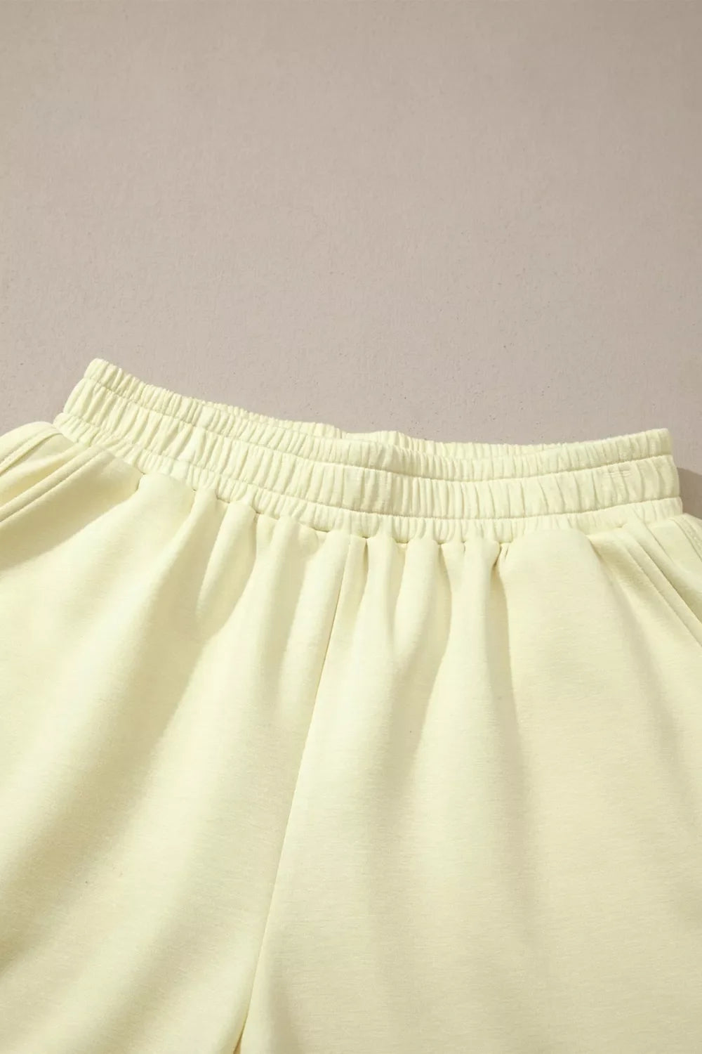 Relaxed Fit Mock Neck Top & Shorts Set