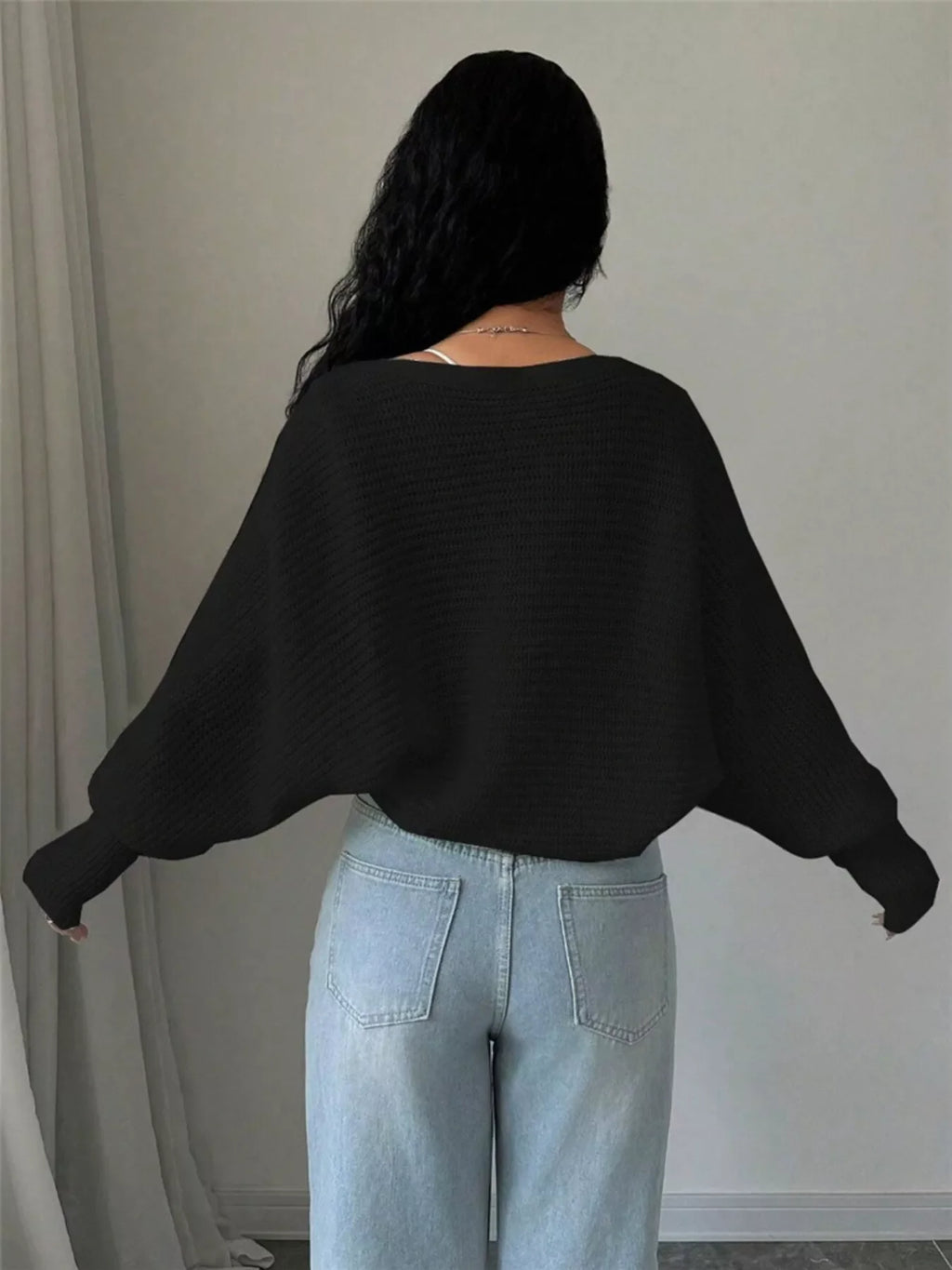 Cropped Knit Open Front Cardigan