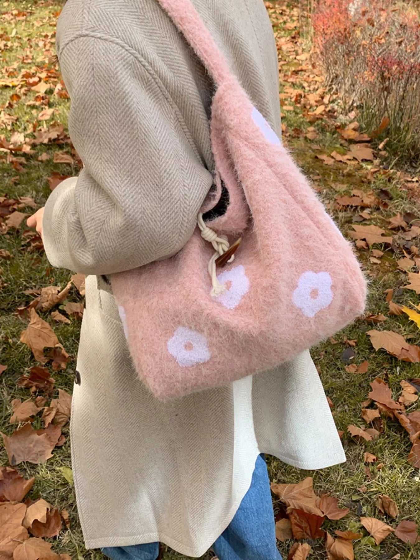 Floral Applique Handbag