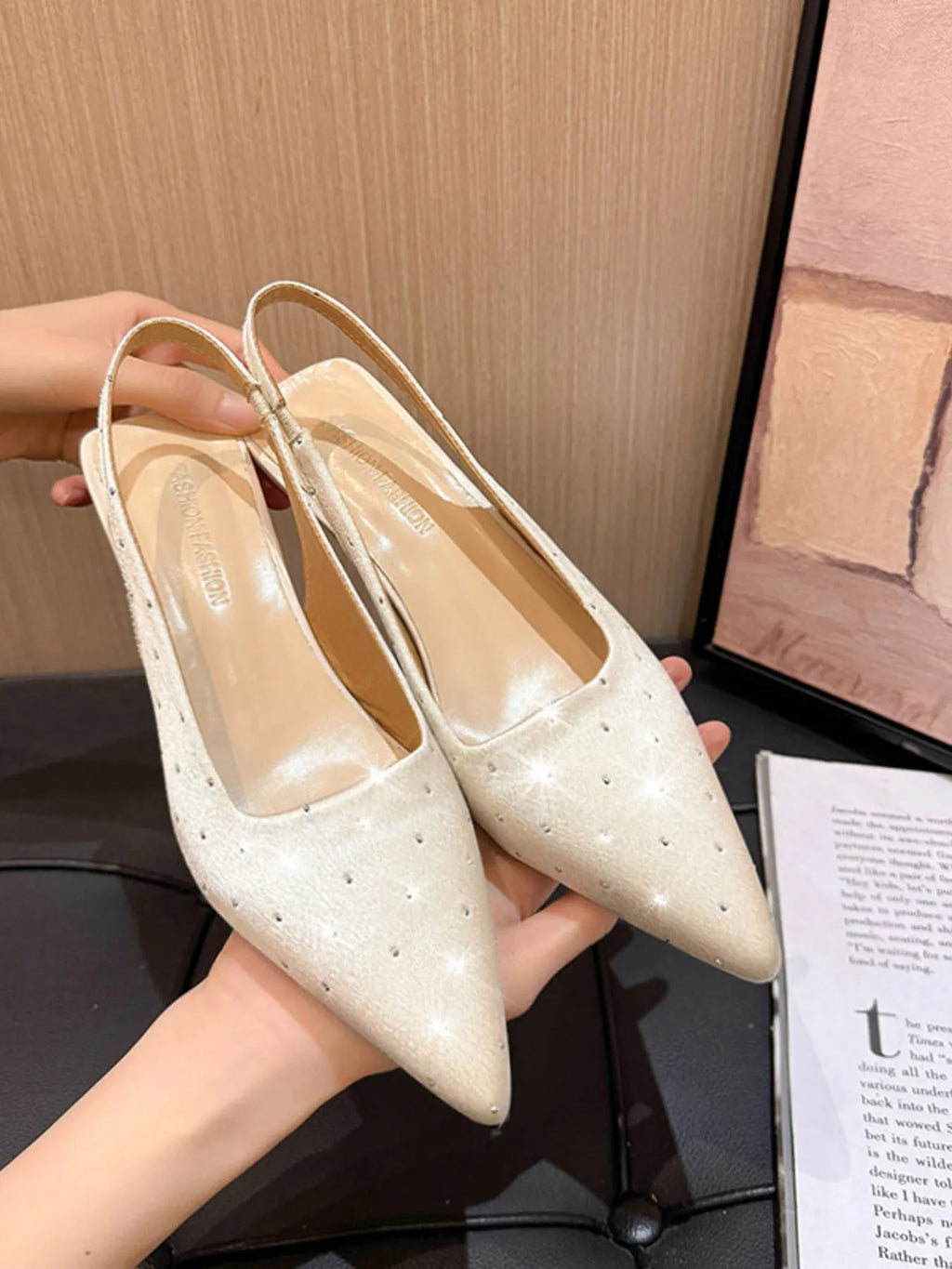 Pointed Toe Slingback Pumps