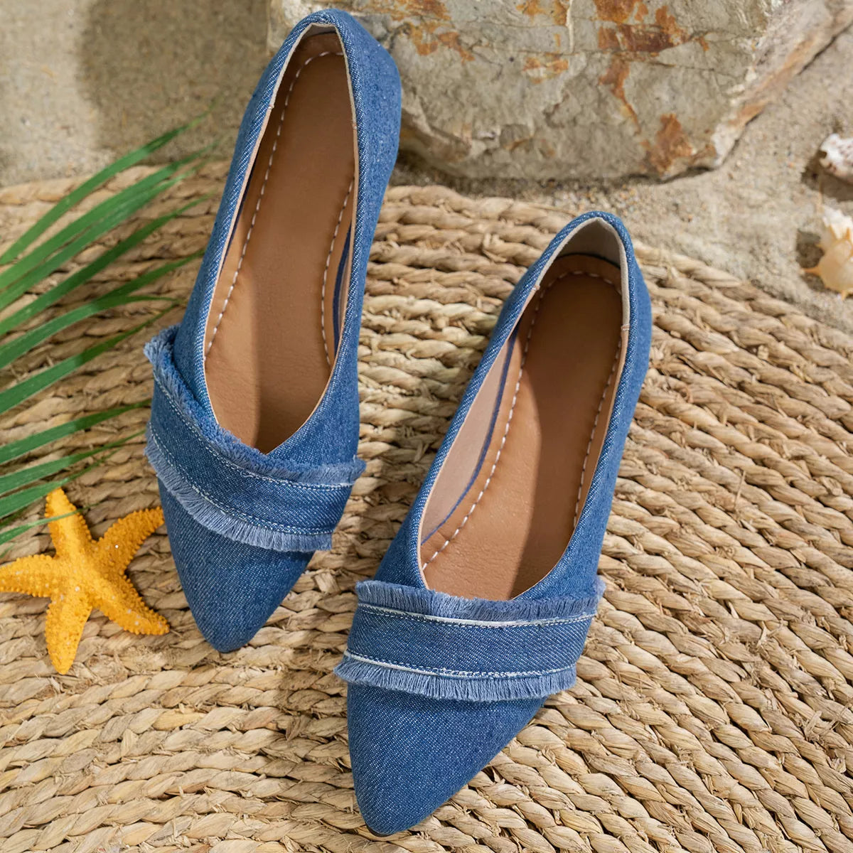 Point Toe Flats Slip-Ons