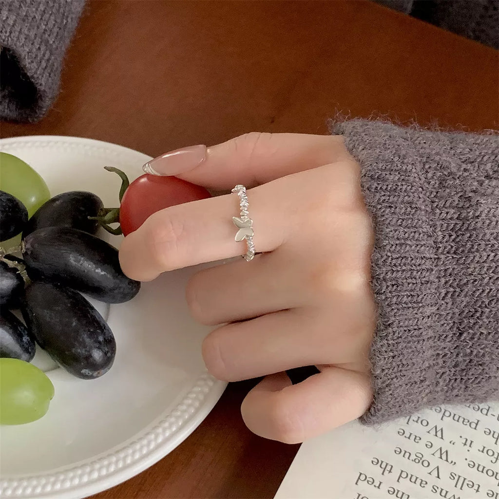 925 Sterling Silver Butterfly Ring