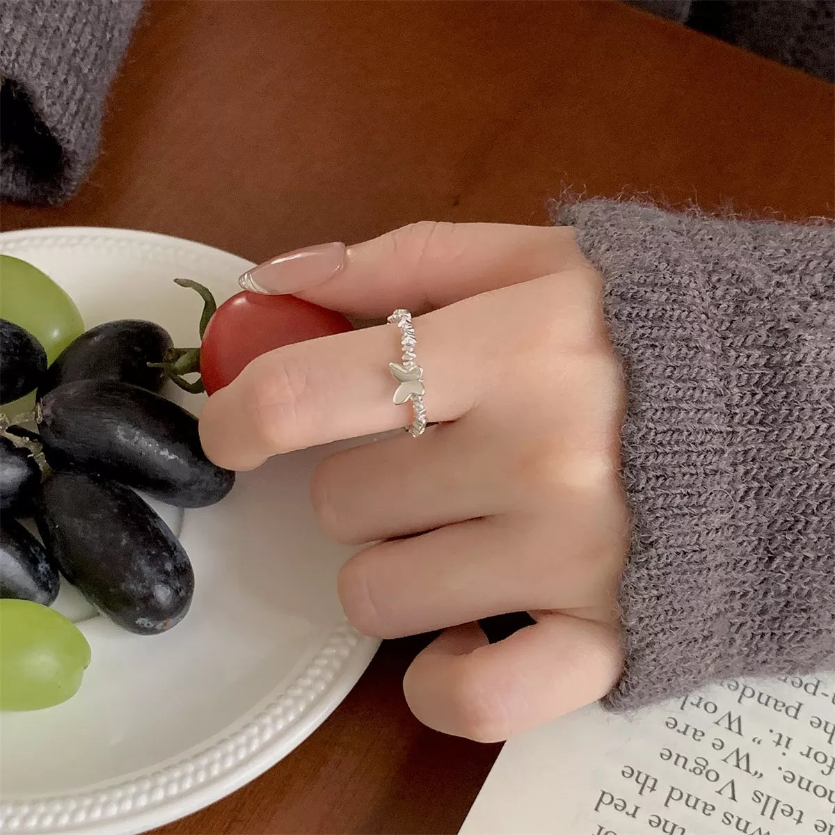 925 Sterling Silver Butterfly Ring