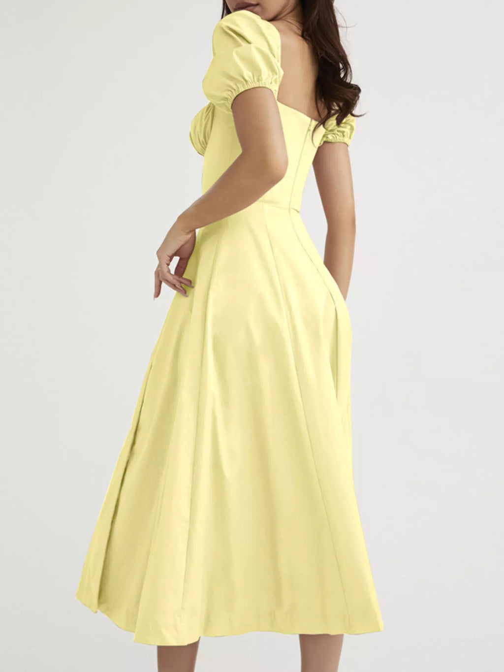 Full Size Slit Short Sleeve Midi Dress Plus Size
