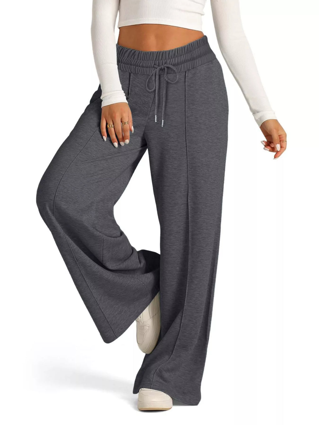 Wide Leg Drawstring Pants