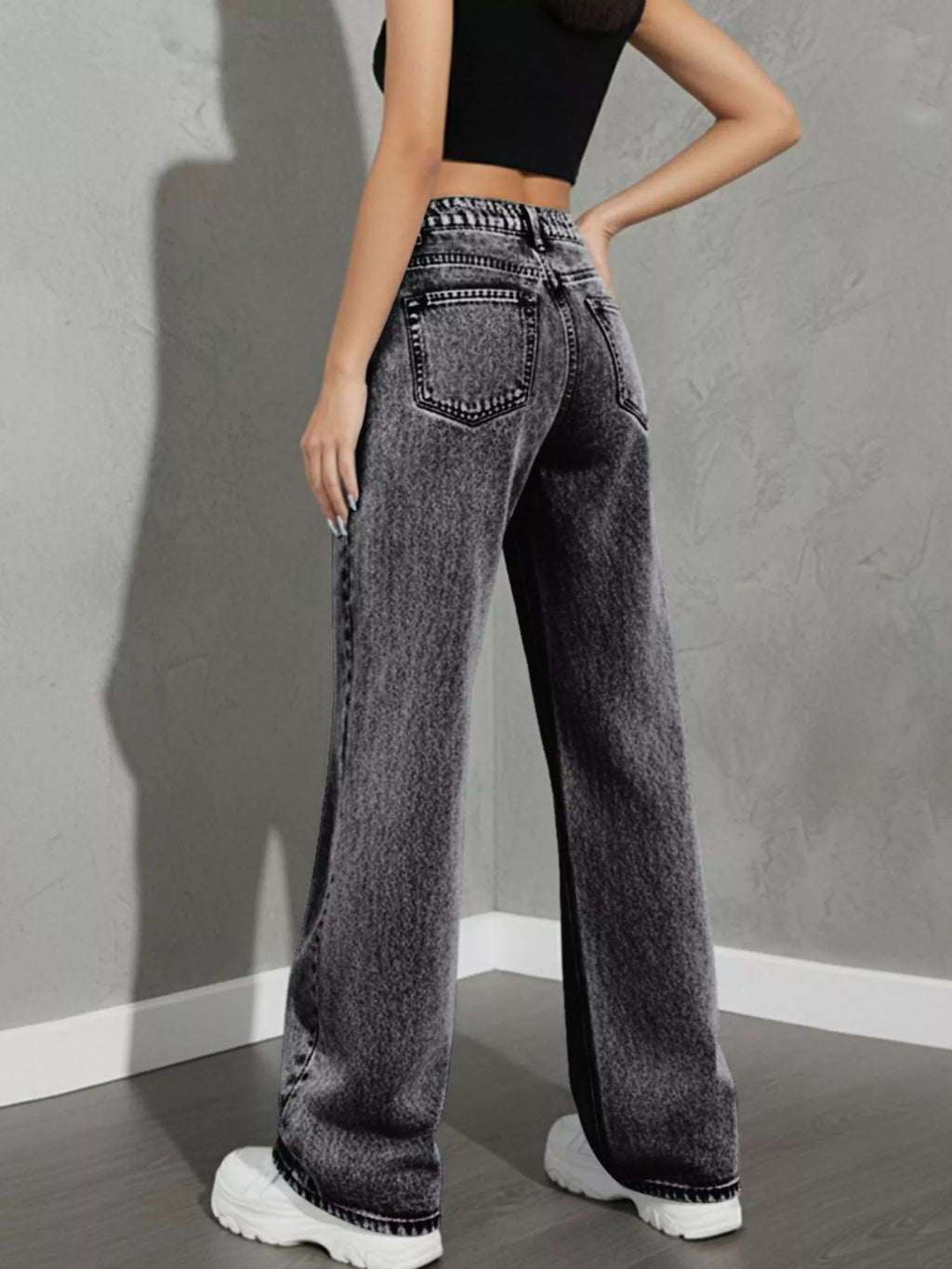 High Waist Wide Leg Jeans