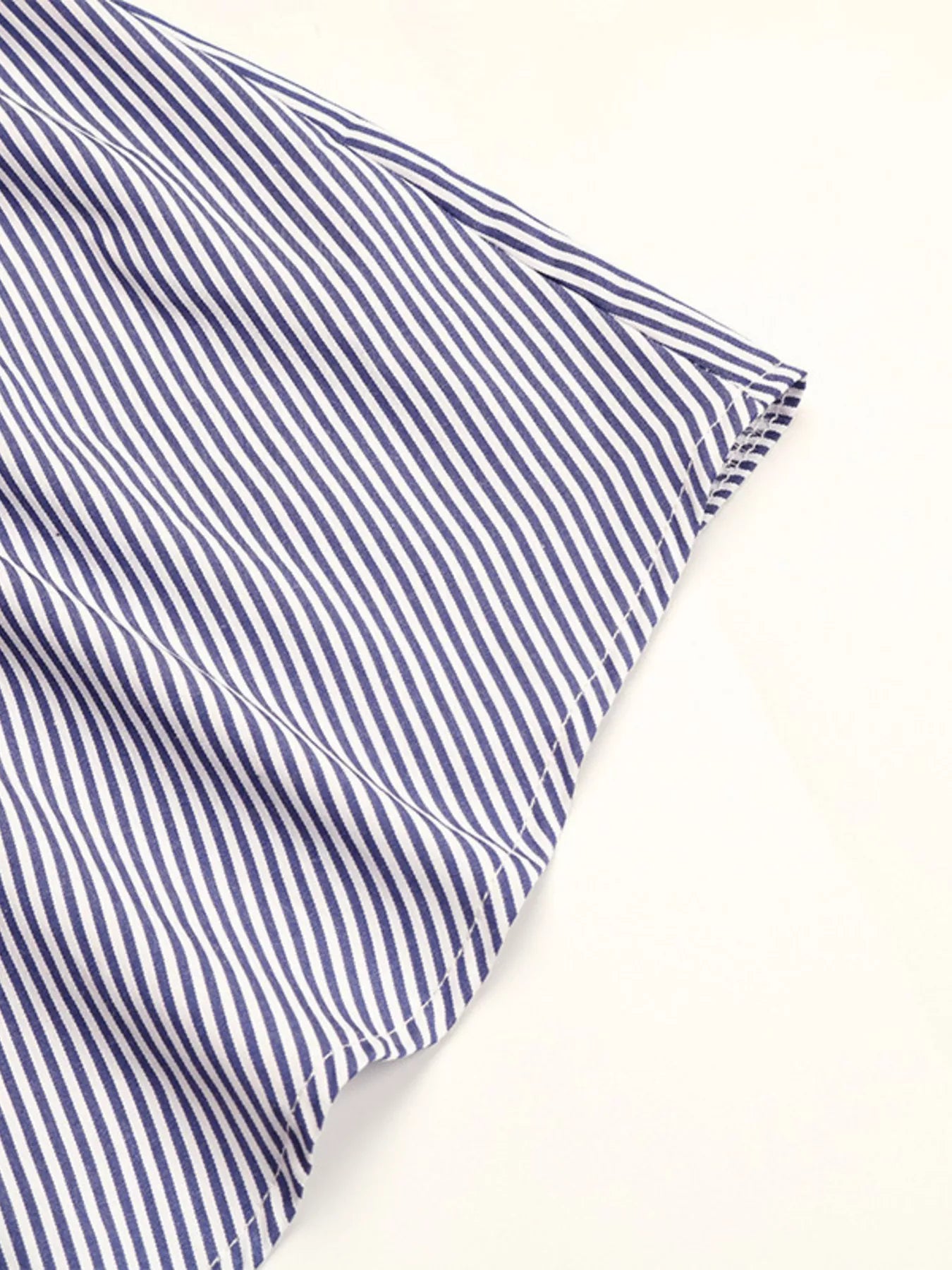 Striped Button-Up Shirt Dress