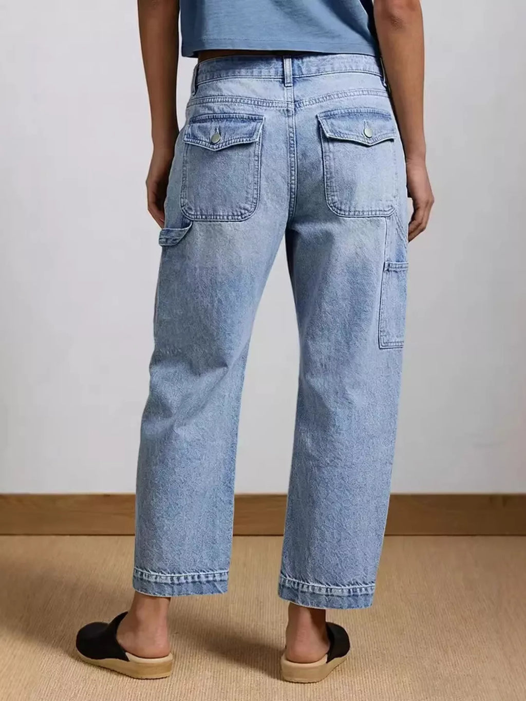 Washed Wide Leg Jeans