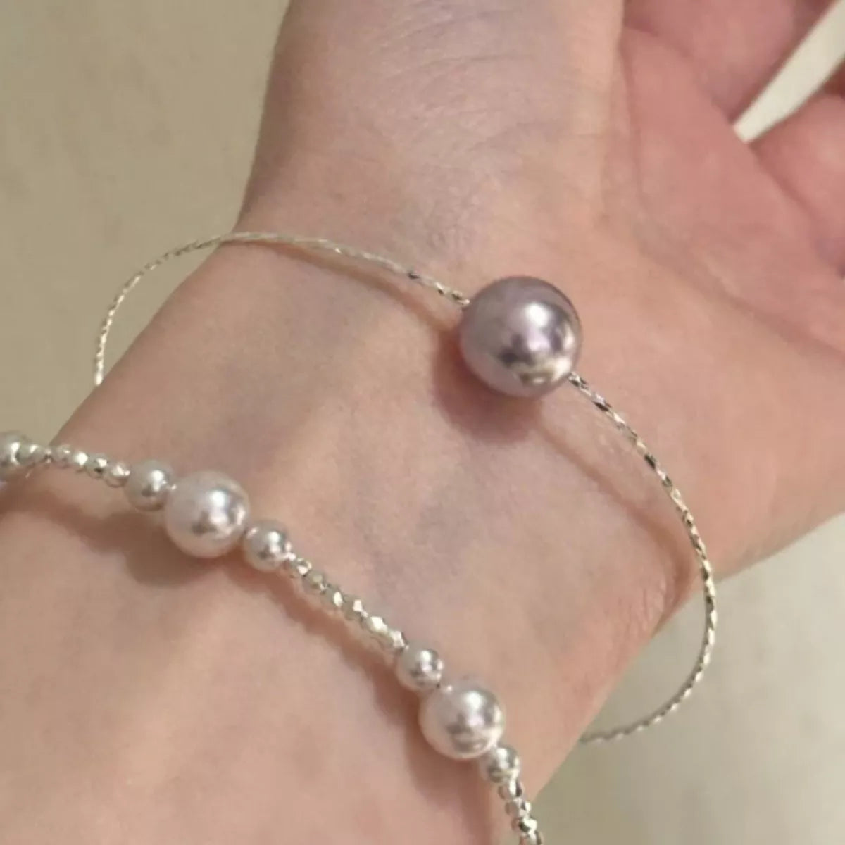 Pearl Bangle Bracelet