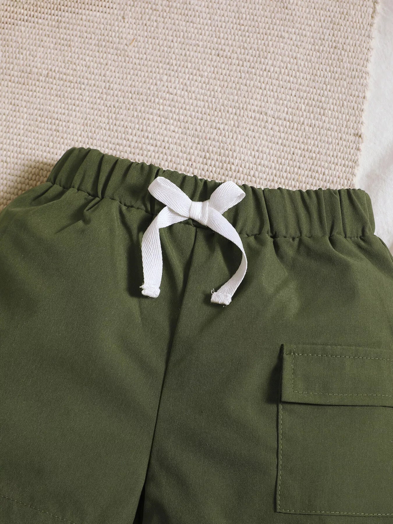 Children's Dinosaur Print Pocket Tee & Shorts Set