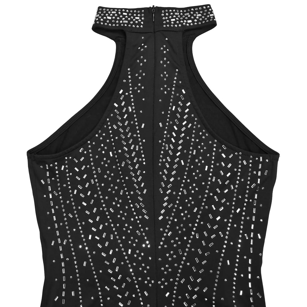 Sparkling Rhinestone Cutout Jumpsuit