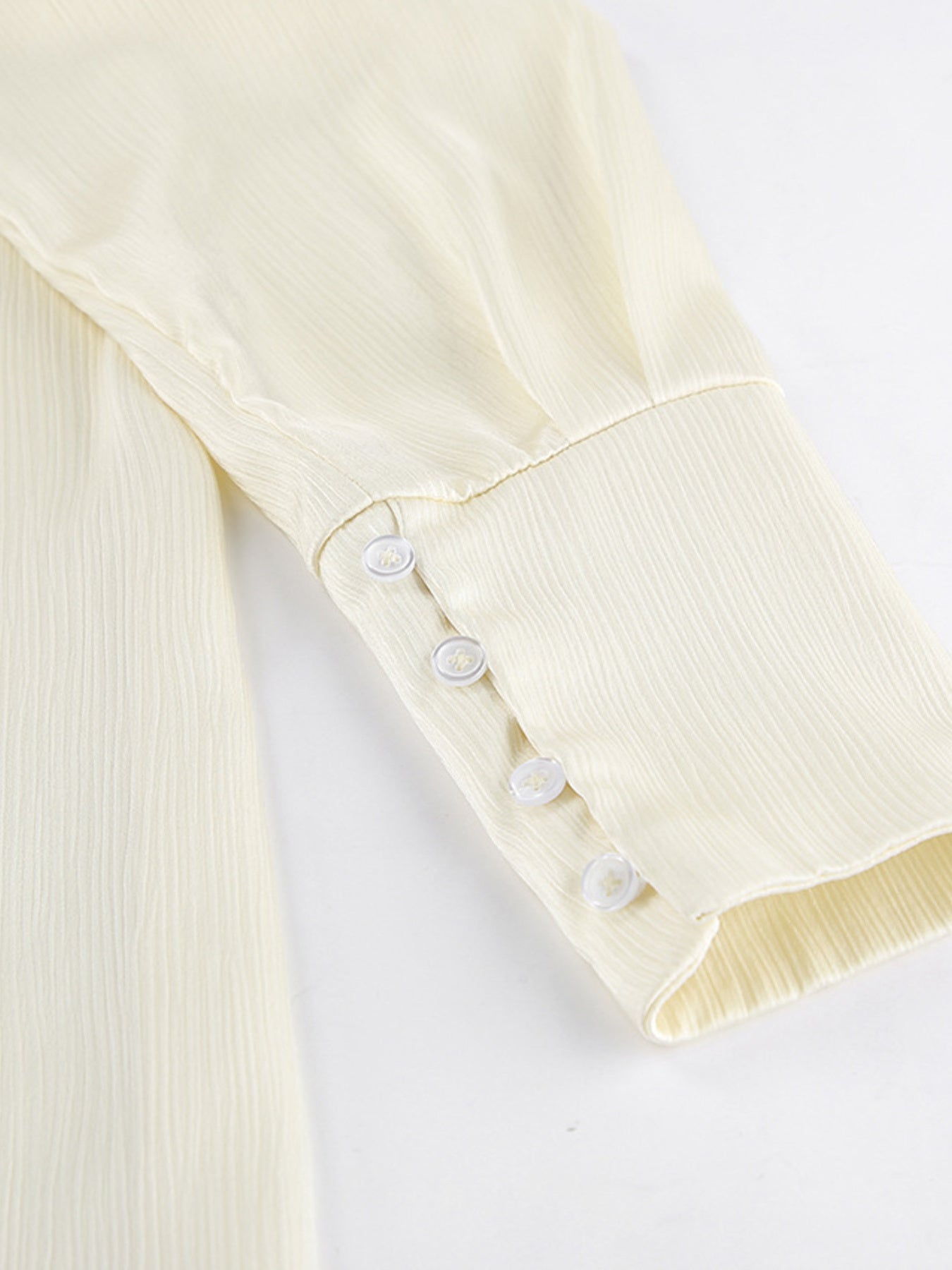 Texture Shirt and Wide-Leg Pants Set
