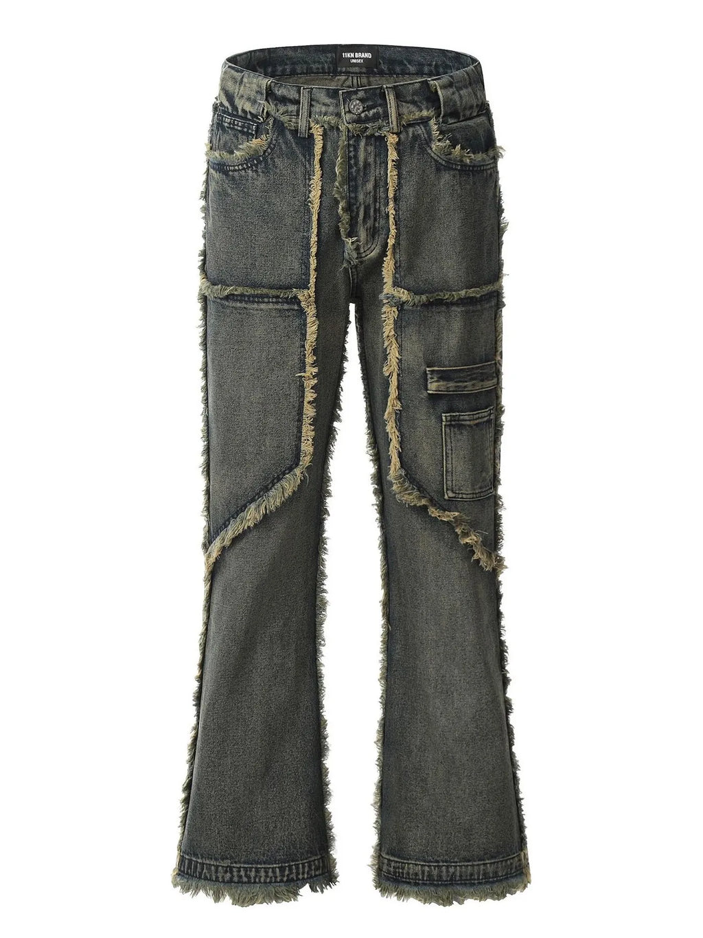 Men's Raw Hem Jeans