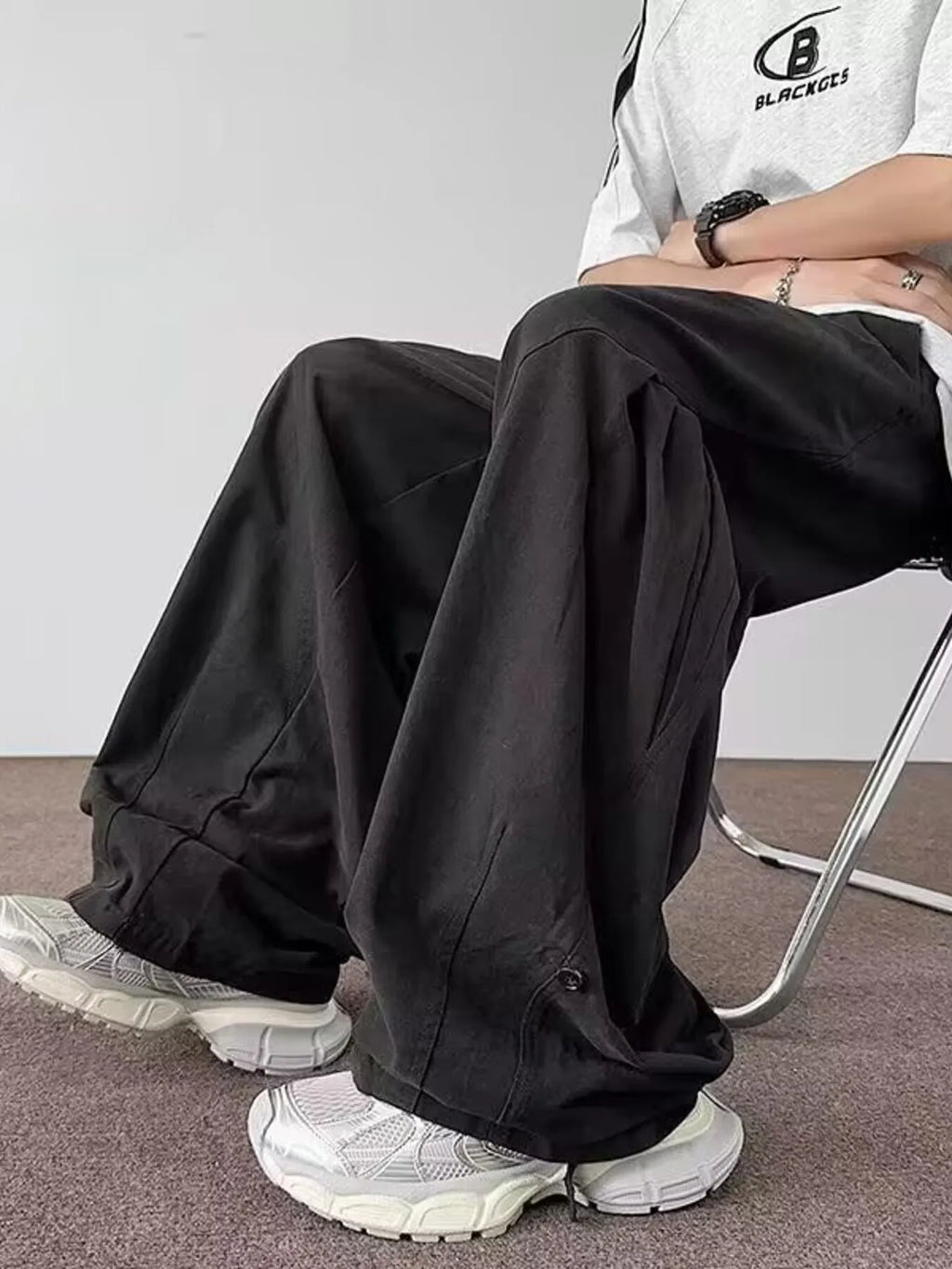 Men's Plus Size Loose Fit Casual Cargo Pants