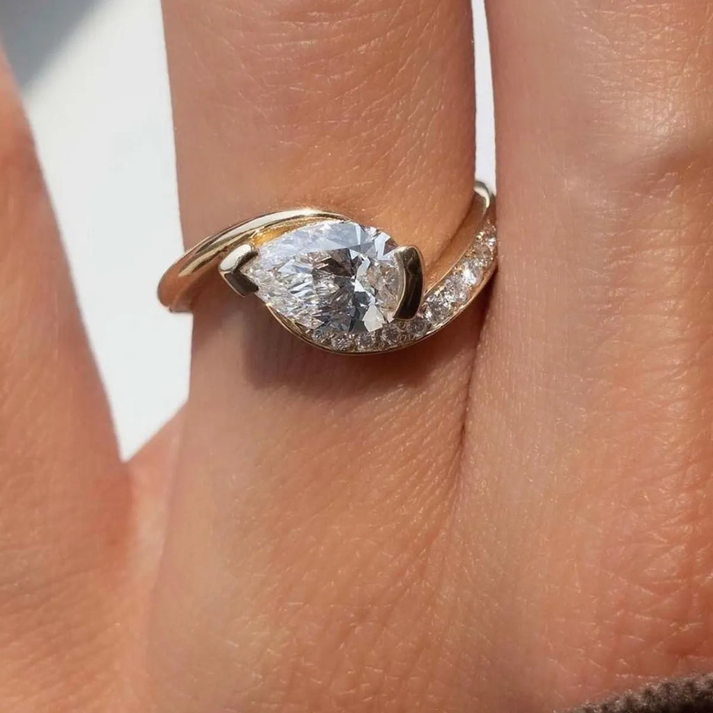 1.5 Carat Moissanite 925 Sterling Silver Ring